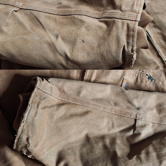 Carhartt vintage men's tan distressed canvas chore work coat jacket size 4XL - Picture 4 of 9